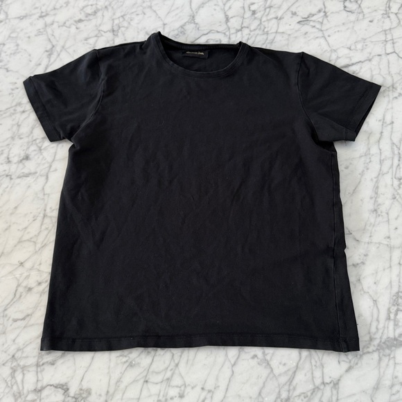 Massimo Dutti Black Stretch Tee Shirt Size S Women’s - Picture 1 of 6